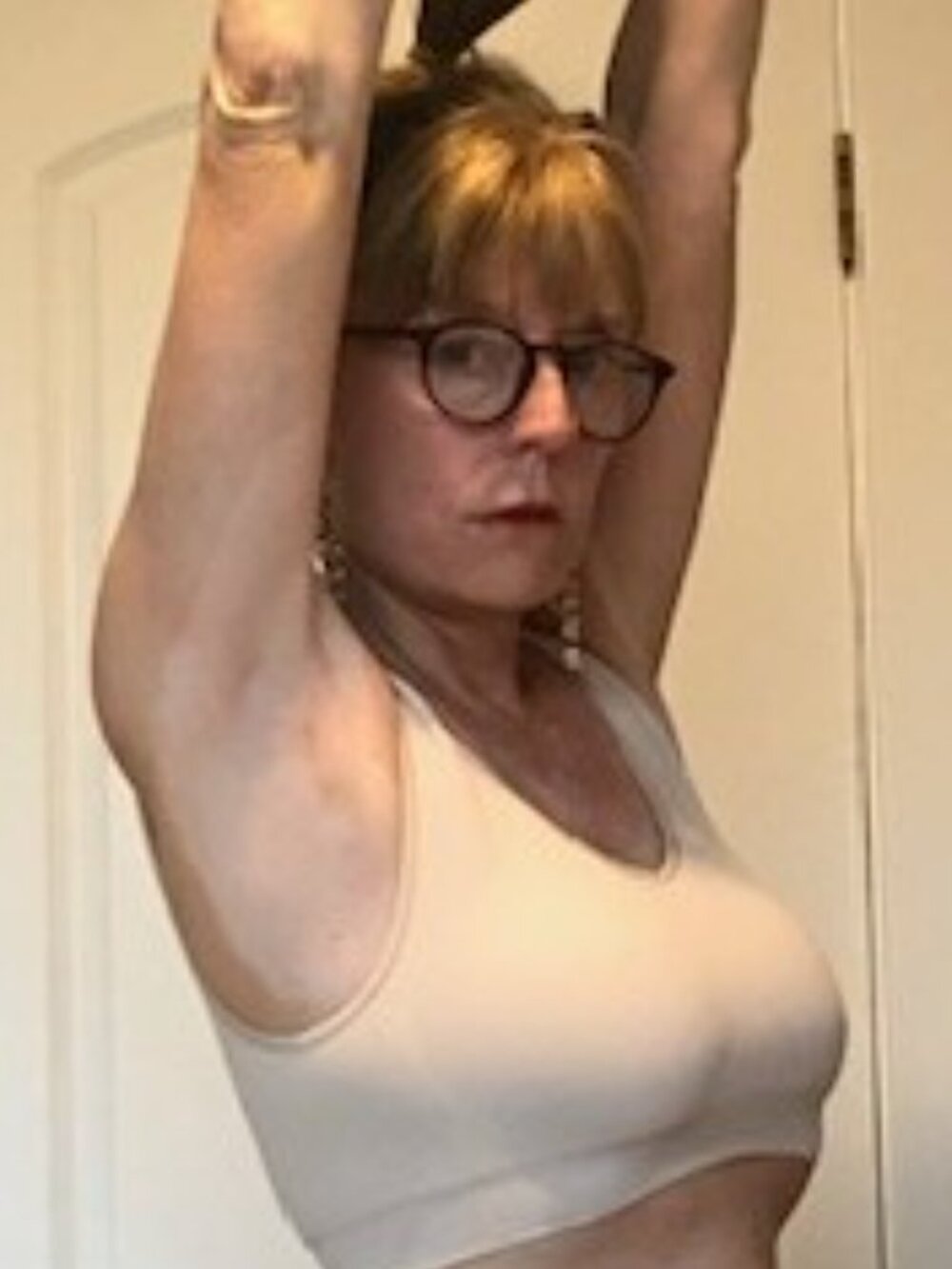 Bali Nude Workout Bra, size L